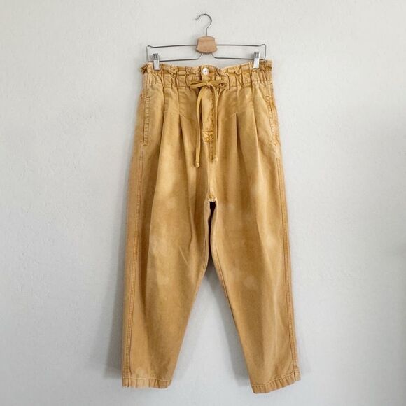 Free People High Rise Margate Pleated Trouser Pants Size M - Picture 6 of 14